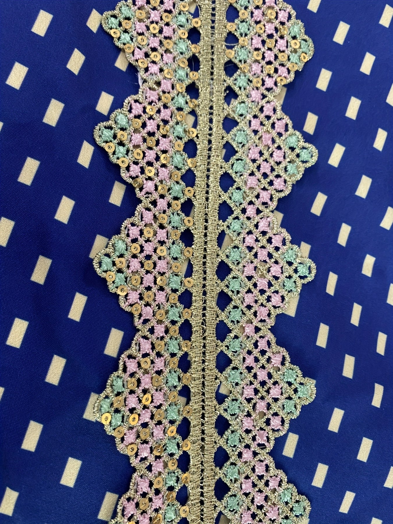 Spring/Summer Women's Long V-Neck Spliced Webbing Elegant Print Dress