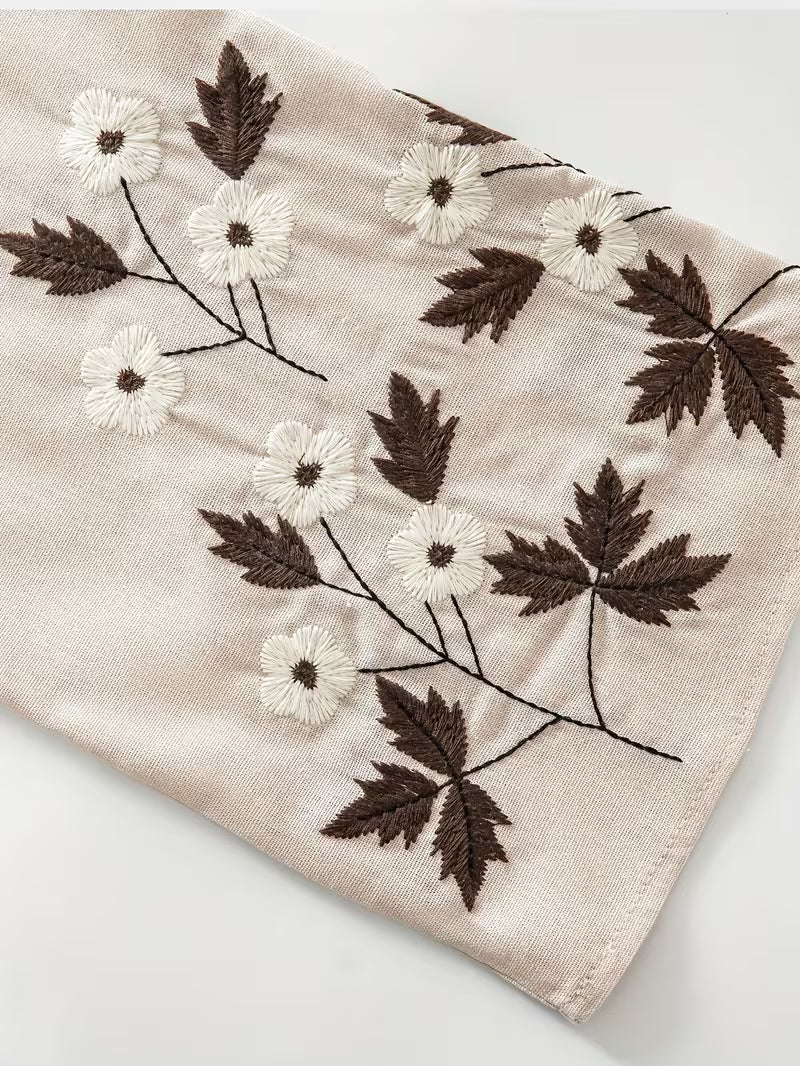 1pc Women's Breathable Embroidered Open Kimono Abaya Muslim Kaftan Dress Islamic Garment Robe Travel Cover-Up