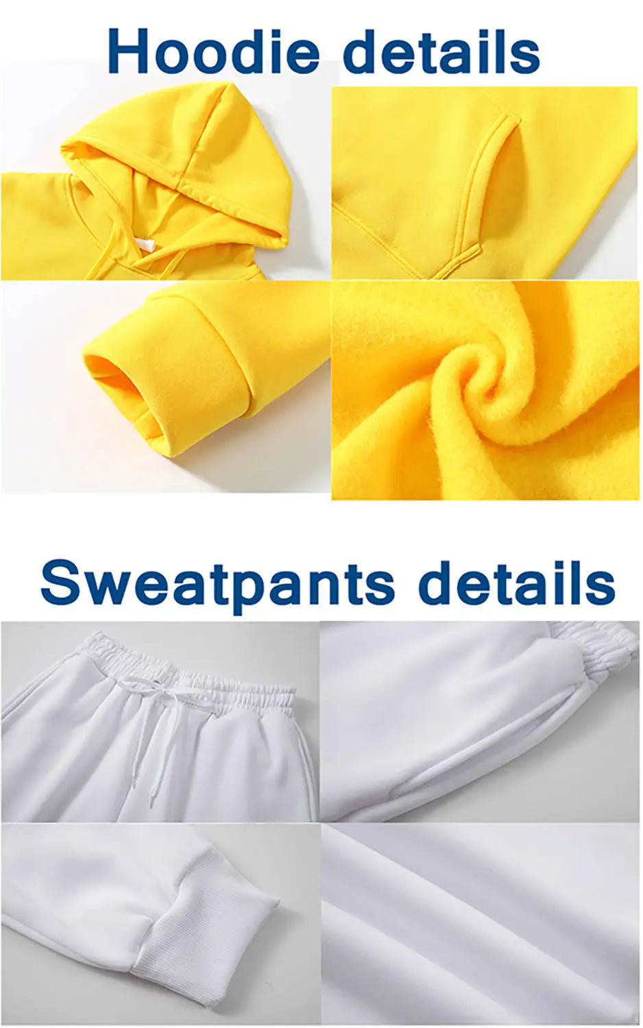 طقم رياضي نسائي قطعتين – هودي أنيق مع بنطال مريح برباط خصر