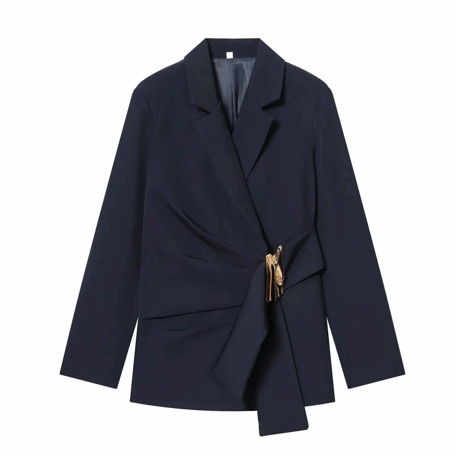 طقم نسائي أنيق قطعتين – بليزر بأكمام طويلة مع بنطال مستقيم عصري