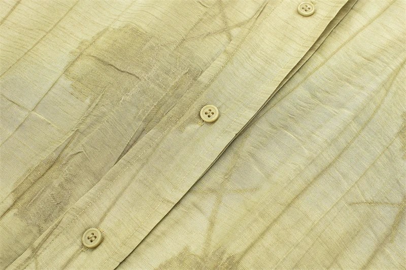 طقم نسائي صيفي أنيق قطعتين – قميص بطبعات عصرية مع بنطال مريح