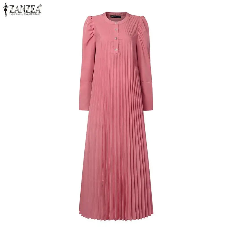 فستان عباية نسائي طويل أنيق – جلابية فاخرة للمناسبات ورمضان والعيد بتصميم عربي راقٍ