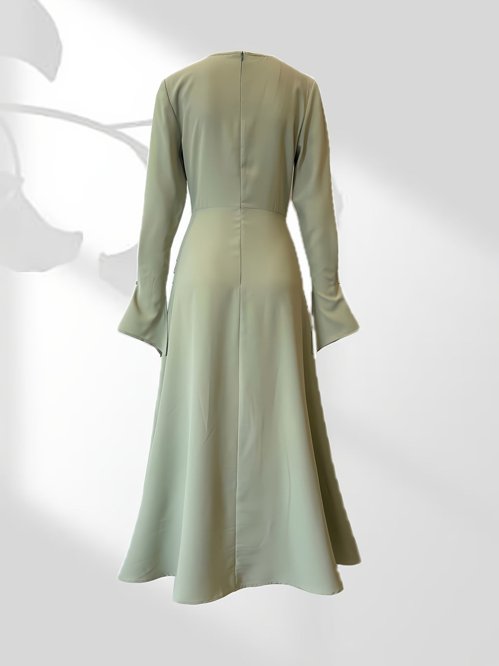 1pc Stylish Long Dress with Long Sleeves for Women Attending Weddings
