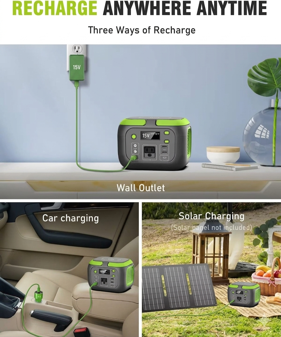 ⚡ 200W Portable Power Station – Reliable Power for Every Journey