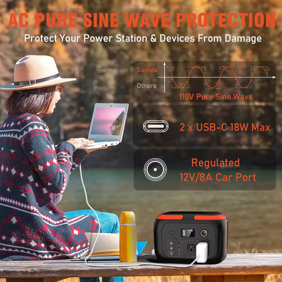 ⚡600 Portable Power Station – 600W Reliable Backup Power Anywhere